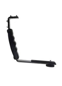 Y&D Camera L Bracket Mount, Video Grip L-Bracket with Cold Shoe Mount 1/4'' Tripod Screw Heavy Duty Padded Hand for DSLR Camcorder  - Image 4