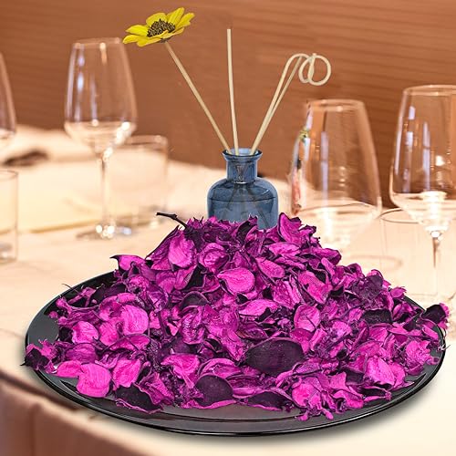 Pure Source india Unscented Dried Flowers Leaves Potpourri for Home Decoration Room Office Bathroom Vase Fillers 4 Colors 50 Grams Each (200GM - Multicolor) - Image 3
