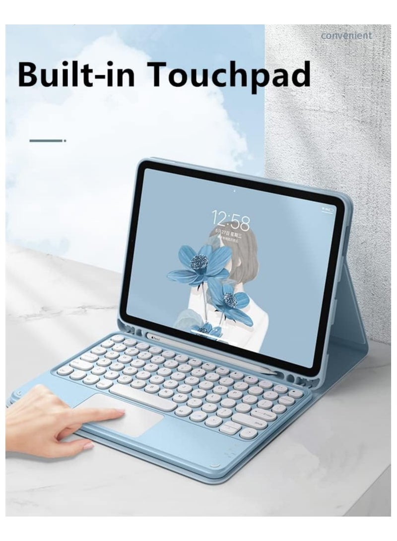 general Protective case for Redmi pad2 2025 tablet touch bluetooth keyboard - Leather case with pen slot, backlight and auto sleep-wake function - Image 5