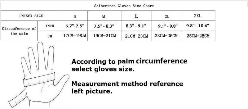 Seibertron SP2 Leather Men's Motorcycle Gloves - Image 3
