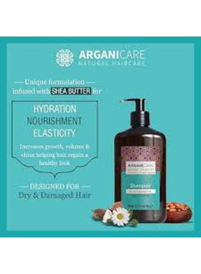 Arganicare Argan & Shea Butter Shampoo for Dry & Damaged Hair 400ml - Image 2