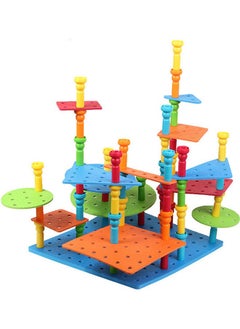 NIBEMINENT 103-Piece Pegs Building Set 3+ Years  - Image 1