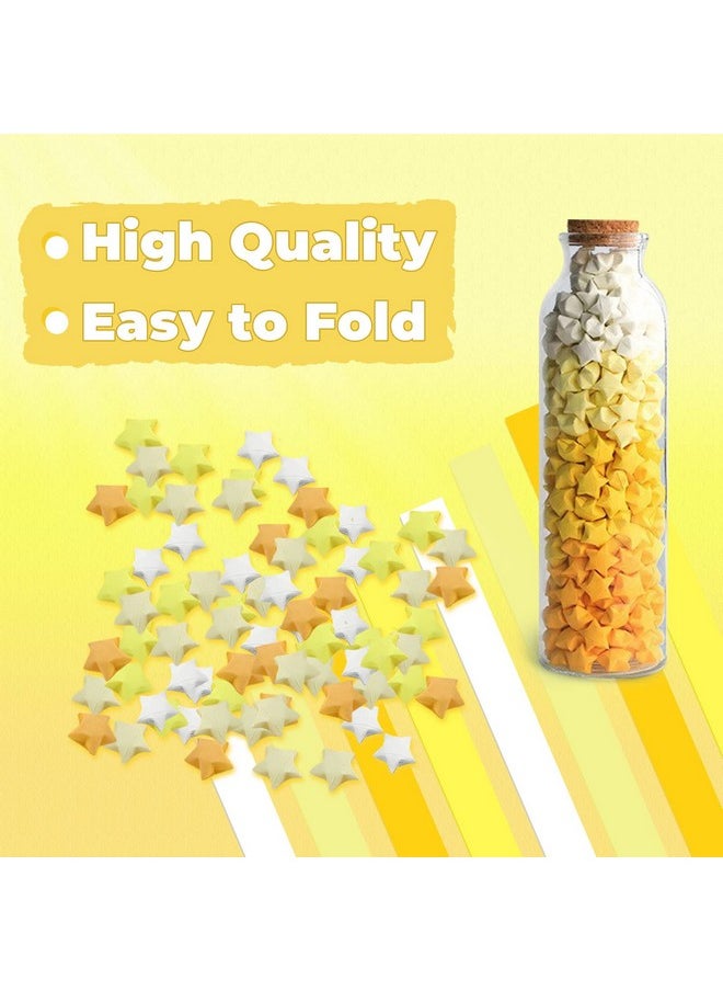 BangBoom 540 Sheets Of Star Origami Paper, 4 Colors Of Lucky Star Paper Strips, Double Sided Origami Star Paper Strips, Lucky Star Decoration Folding Paper For Art, Craft, Diy (Cn.Bpus20220906009)  - Image 2