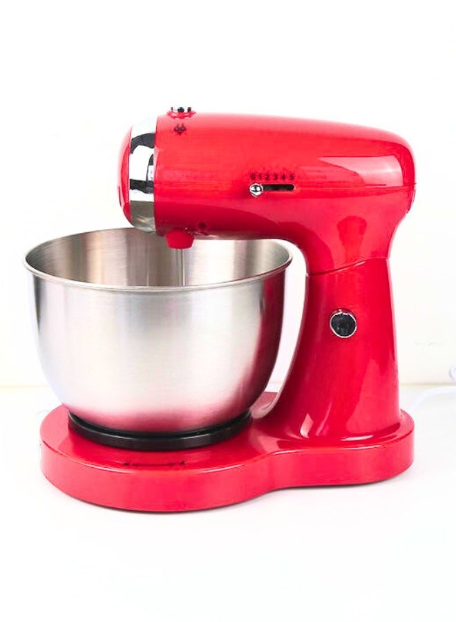 عجانة ومضرب بيض كهربائي 5 سرعات مع وعاء ستانلس ستيل - محضرة عجين ومعكرونة احترافية	خلاط يدوي وقائم عالي القوة للخبز والحلويات والمعجنات - Image 1