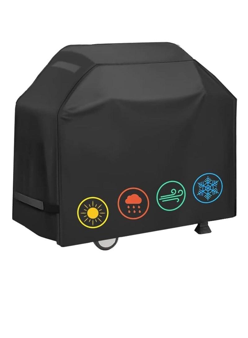 YelaJoy Grill Cover, Waterproof BBQ Grill Cover, 58 inch Rip-Proof and Anti-UV Barbecue Gas Grill Cover Compatible, M - Image 1