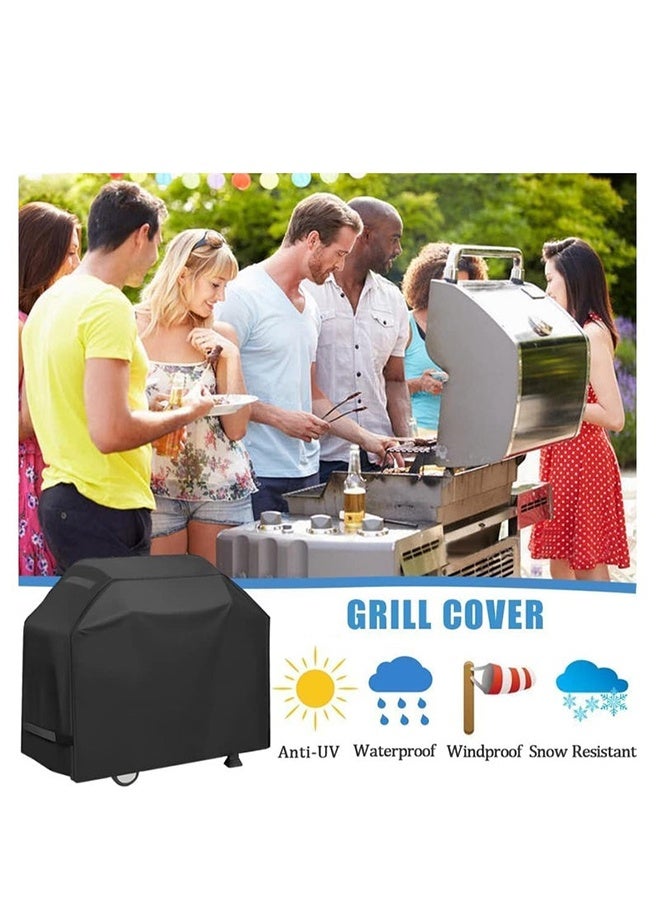 YelaJoy Grill Cover, Waterproof BBQ Grill Cover, 58 inch Rip-Proof and Anti-UV Barbecue Gas Grill Cover Compatible, M - Image 5