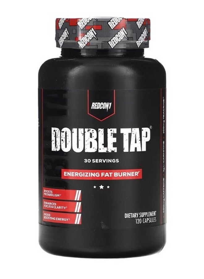REDCON1 Double Tap Energizing Fat Burner 120 Capsules - Image 1
