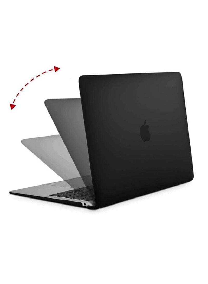 CATANES Case for MacBook Air 13.3 Inch A2337 (M1) / A2179 / A1932 (2022 2021 2020 2019 2018 Release) - Snap On Hard Shell Case Cover for MacBook Air 13 Retina Display with Touch ID - Black - Image 2