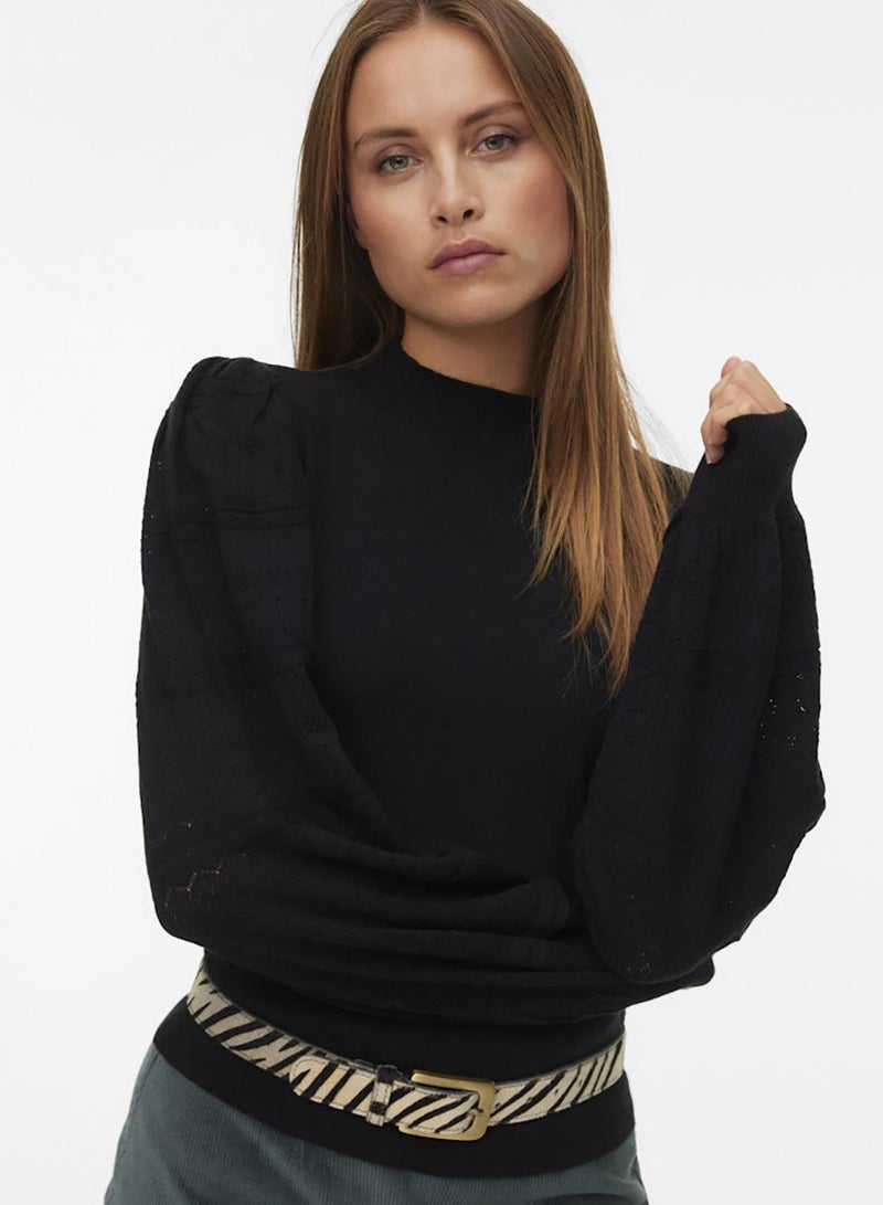 VERO MODA Vmnewlimone Ls Highneck Pullover Boo - Image 3
