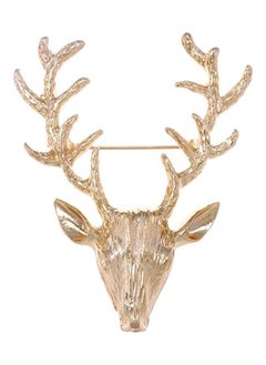 Generic Womens Vintage Retro Golden Tone Deer Brooch & Pin 