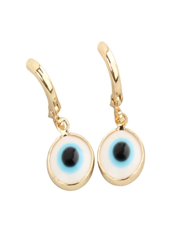 SALTY Anti Tarnish Evil Eye Charm Drop Earrings Set for Women | Stylish Fashion Jewellery | Accessories for Girls | Minimal Jewelry | Ideal for Gifting | Marriage, Birthday | Gift for Valentine Day - Image 5