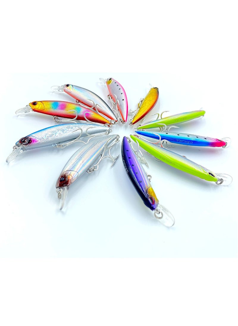 oakura Brute Fishing Lure Bkk Triple Hook - 90Mm Length, 19G Weight, Vibrating Sinking Action, Low Air Resistance Design, 10 Mesmerizing Colors  - Image 2