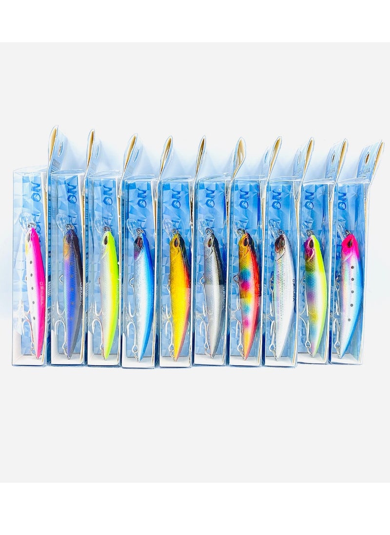 oakura Brute Fishing Lure Bkk Triple Hook - 90Mm Length, 19G Weight, Vibrating Sinking Action, Low Air Resistance Design, 10 Mesmerizing Colors  - Image 5