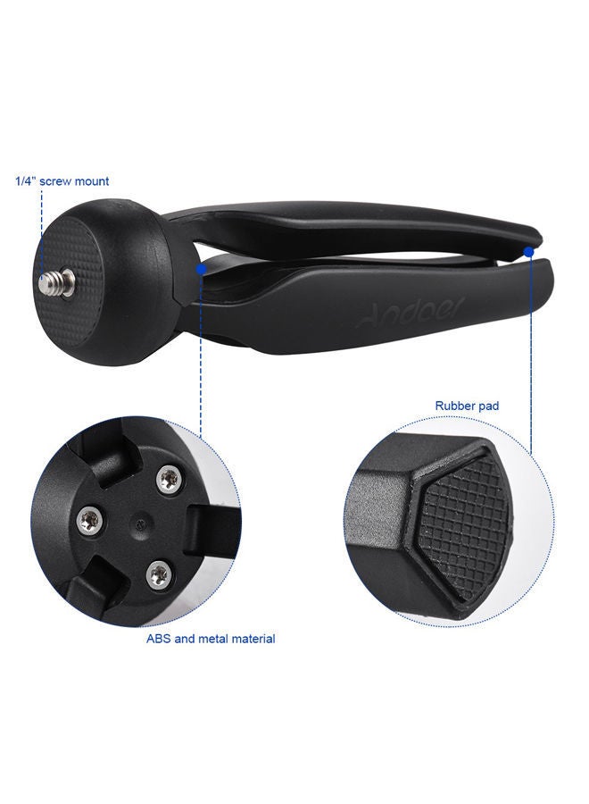 NIBEMINENT ABS Mini Tabletop Tripod 16.5cm Black - Image 4