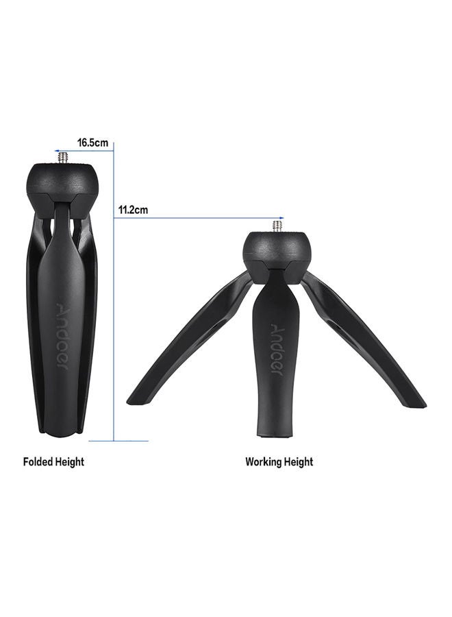 NIBEMINENT ABS Mini Tabletop Tripod 16.5cm Black - Image 3
