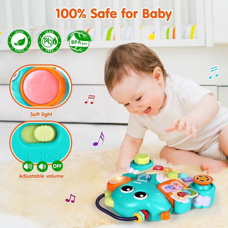 WITALENT Baby Toys 6-12 Months Dinosaur Piano Music Light Up Toys for 1 Year Old Boys Girls Infant Toys for 7 8 9 10 12 18 Months Interactive Piano Keyboard Toys Baby Christmas 1st Birthday Gifts - Image 5