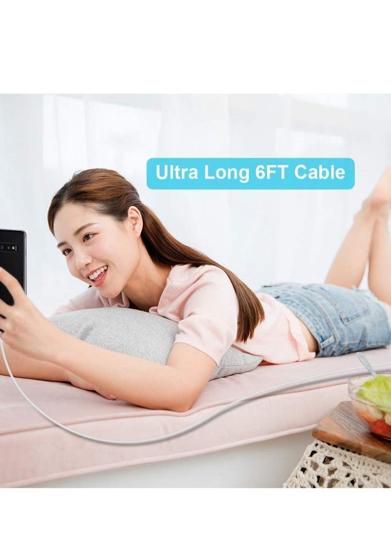 USB C Charge Cable, COOYA USB C to USB C Cable Pixel 4 7 Pro Charger Cable, 6FT Type C Cable Fast Charge USB C Cord for Google Pixel 6 6a 5 4a 3a 4XL for iPad Pro 2022 Samsung S22 Note 20 10 S20 Ultra - Image 2