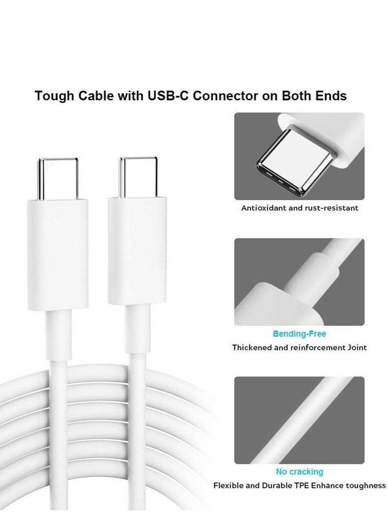 USB C Charge Cable, COOYA USB C to USB C Cable Pixel 4 7 Pro Charger Cable, 6FT Type C Cable Fast Charge USB C Cord for Google Pixel 6 6a 5 4a 3a 4XL for iPad Pro 2022 Samsung S22 Note 20 10 S20 Ultra - Image 3