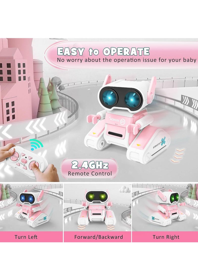 Remote Control Toy Robots RC Robots for Kids with LED Eyes Flexible Head  Arms  Dance Moves and Music Birthday for Kids Age 3 4 5 6 7 8 9 - Image 3