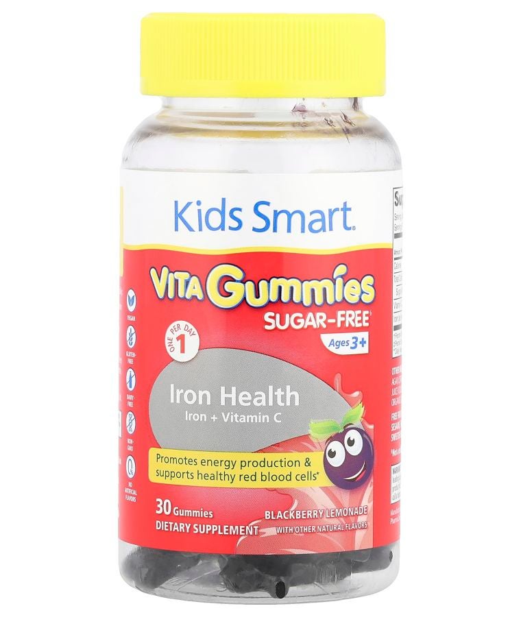 Iron + Vitamin C Ages 3+ Blackberry Lemonade 30 Gummies