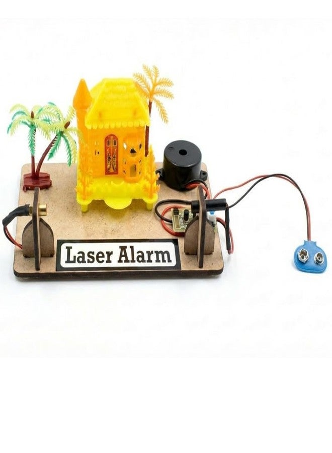 ESPtronics School Exhibition Science Project Working Model Laser Security Alarm System Experiment Ideas for Class 12 School Kids and Students STEM Learning Kit - Image 1