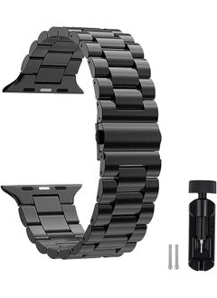 Dado Stainless Steel Replacement Band Compatible with SoundPEATS Smart Watch Pro 1 / Watch 2, 3 beads adjustable length Stainless Steel strap  - Image 1
