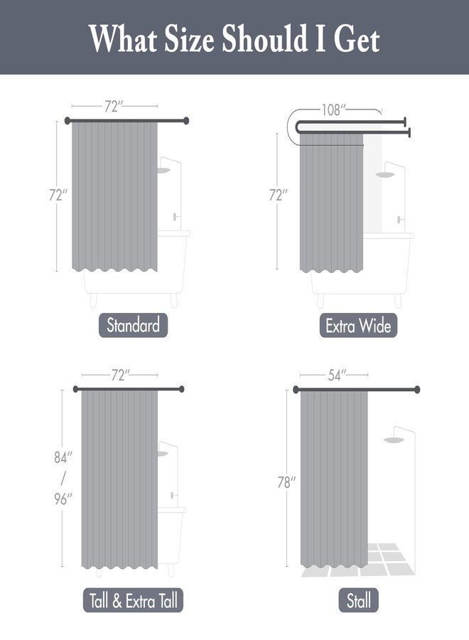 Madison Park Amherst Bathroom Shower Curtain Faux Silk Pieced Striped Modern Microfiber Bath Curtains, 72x72 Inches, Navy - Image 4