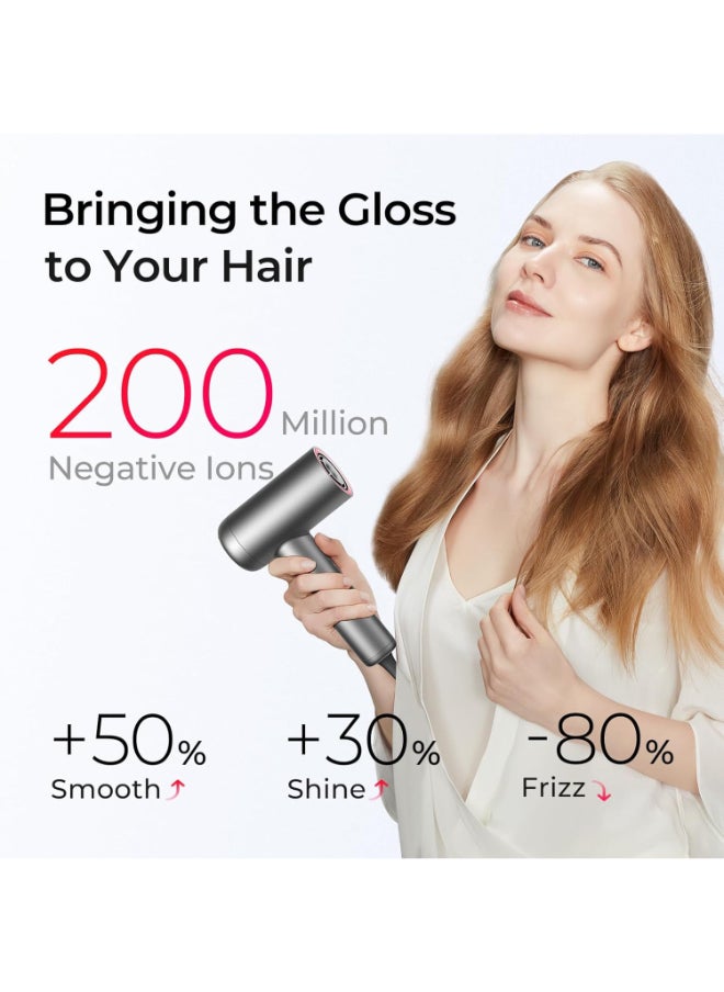 TYMO - Airhype Lite High-Speed Hair Dryer (3 Nozzles) Without Alci Black - Image 1