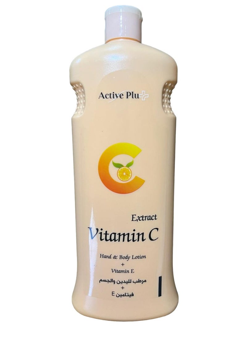 لوشن بخلاصة فيتامين C لليدين والجسم فيتامين E 600 مل