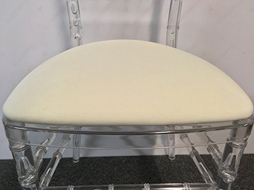 Banquet Tables Pro Banquet Tables Pro Spandex Slipcover for Hard Chiavari Cushion 100 Pack Ivory 