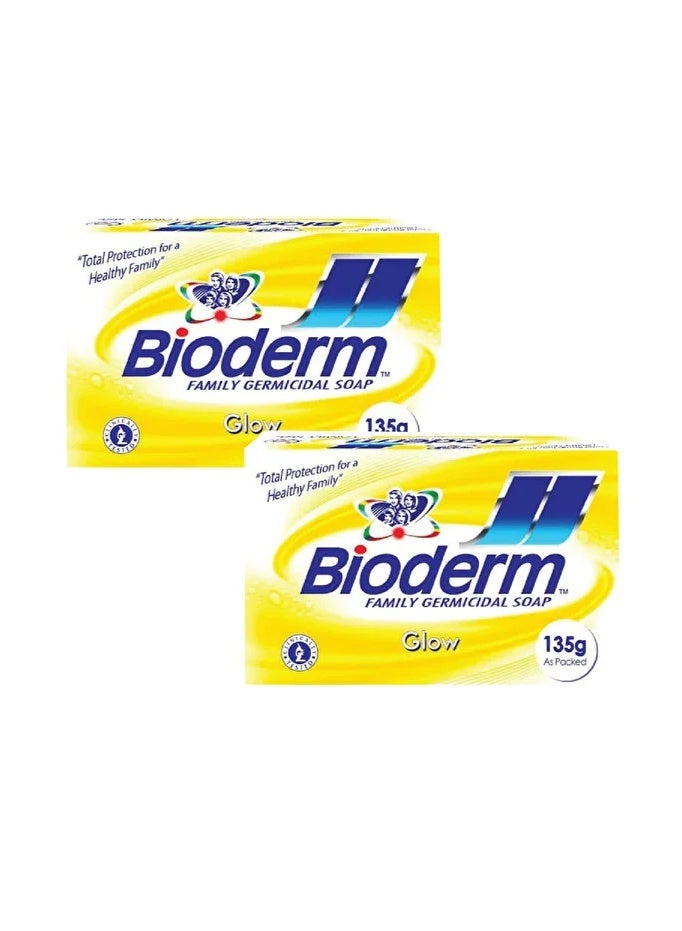 بودير مينسر BODERM Bioderm Glow Soap - 135 grams x 2 pieces
