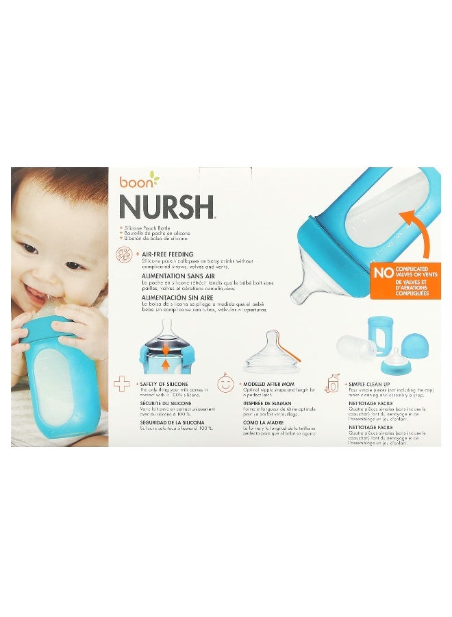 BOON Boon, Nursh, Silicone Pouch Bottle, 3m+, Medium, 3 Bottles, 8 oz (236 ml) Each - Image 2