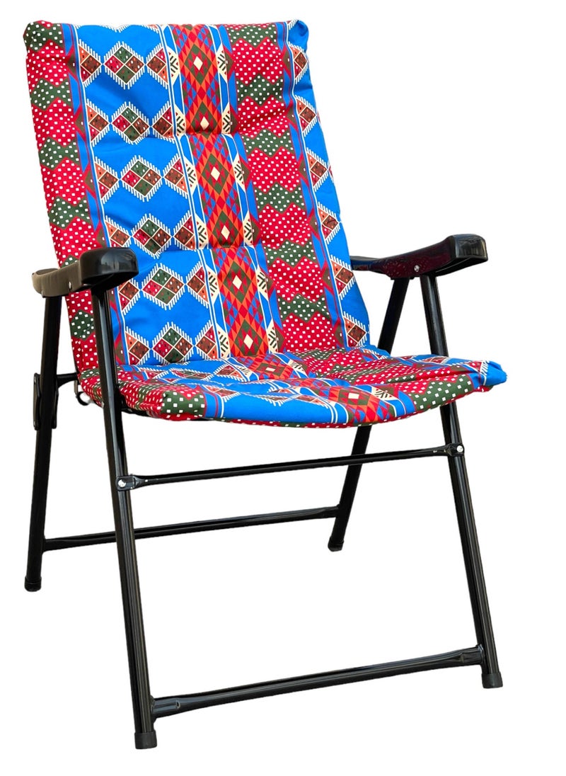 GO2CAMPS Folding Camping Chair with Cusion Premium Quality | Beach Chair | Garden Chair | Fishing Chair | Travel Chair | Picnic Chair  - Image 1