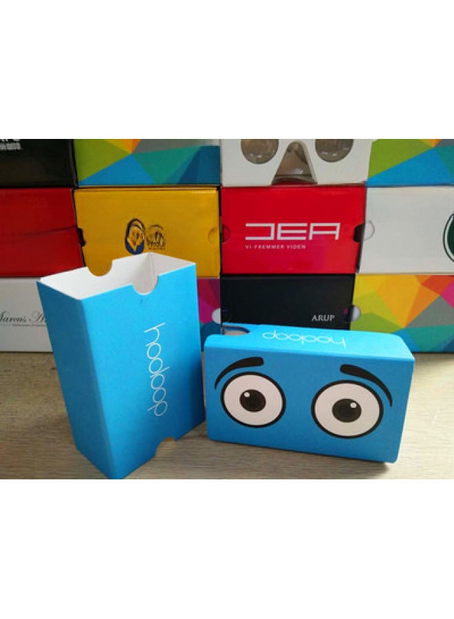Vr Glasses Cardboard Google Carton Vr Virtual Reality 3d Glasses Helmet Vr Wholesale-Color:Pink Full Set Of Accessories  - Image 2