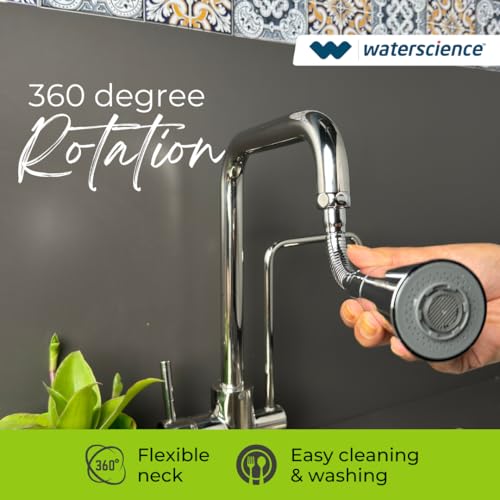 WaterScience Tap Extension for Kitchen Sink | 2 Flow Modes | Flexible Faucet Extender for Taps | Aerators for Water Tap | Upto 70% Water Saving - Flexi Cone - Image 3