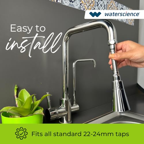 WaterScience Tap Extension for Kitchen Sink | 2 Flow Modes | Flexible Faucet Extender for Taps | Aerators for Water Tap | Upto 70% Water Saving - Flexi Cone - Image 5