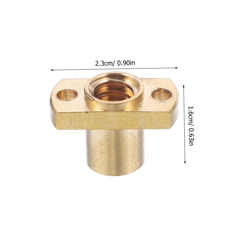 Trapezoidal Brass Nut For Printer Lead Screw 6 Pcs Set Enhanced Performance Easy Installation - Image 3