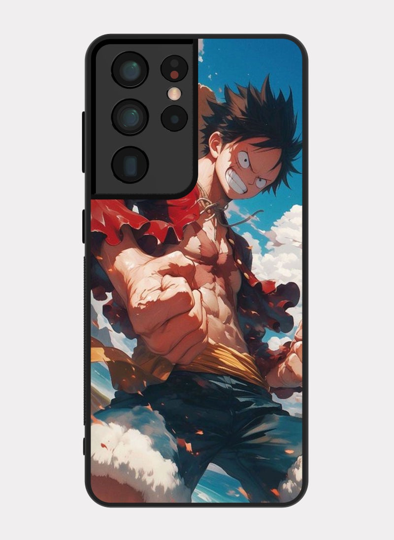 بكسلات كفر سامسونج جالكسي اس 21 الترا ون بيس مونكي دي لوفي متعدد الالوان - Image 1