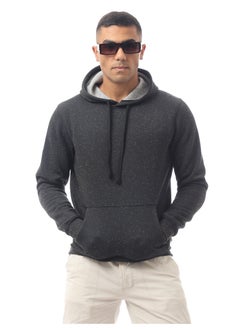 Black Patterned Slip On Comfy Sweat Shirt