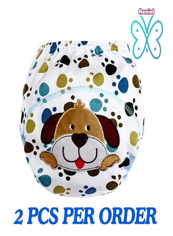 RENIAL Small Size Underpants/Underwear for Baby Toddler Reusable Cloth | Kids' Cotton Boxer Shorts | Comfortable Kids Undergarments Washable Underpants, Soft Cotton Fabric, [SMALL SIZE/Pack of 2] - Image 3