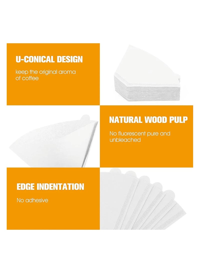 Coffee filter paper 100 tablets suitable for the black coffee machine  - Image 2