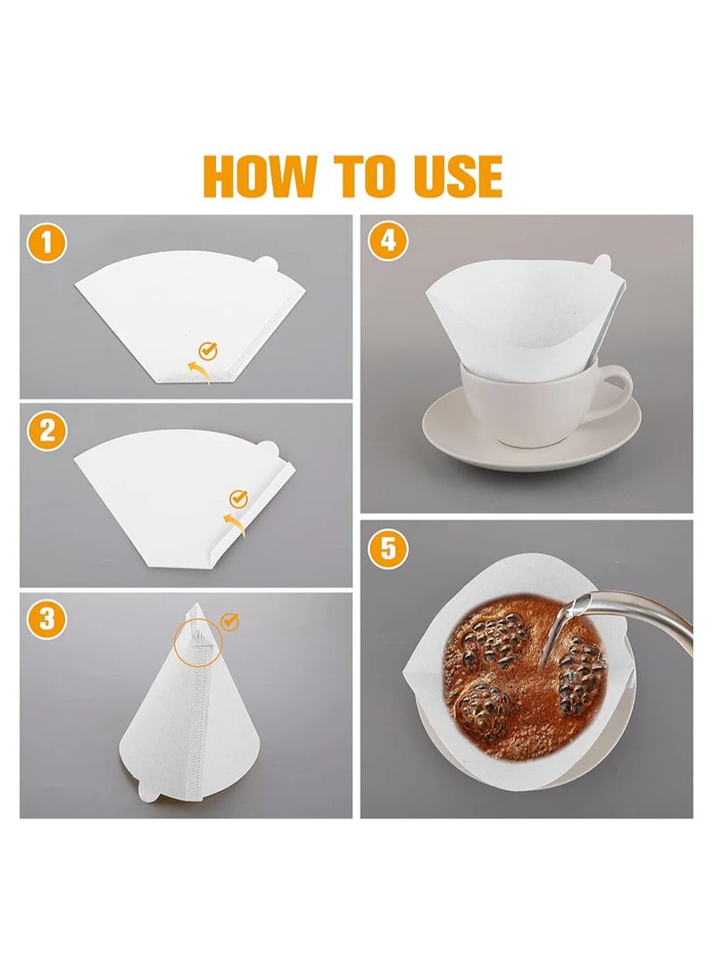 Coffee filter paper 100 tablets suitable for the black coffee machine  - Image 3