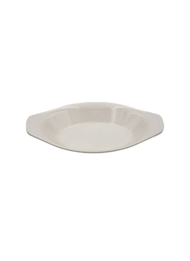 IDEAL PACK Melamine Oval Serving Tray – 8 Inch Durable Food Tray for Snacks, Appetizers, Desserts & Side Dishes – Break-Resistant Tray for Home, Restaurant & Cafeteria Use  - Image 1