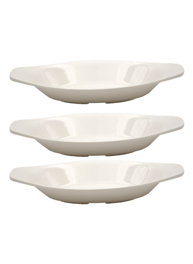 IDEAL PACK Melamine Oval Serving Tray – 8 Inch Durable Food Tray for Snacks, Appetizers, Desserts & Side Dishes – Break-Resistant Tray for Home, Restaurant & Cafeteria Use  - Image 4