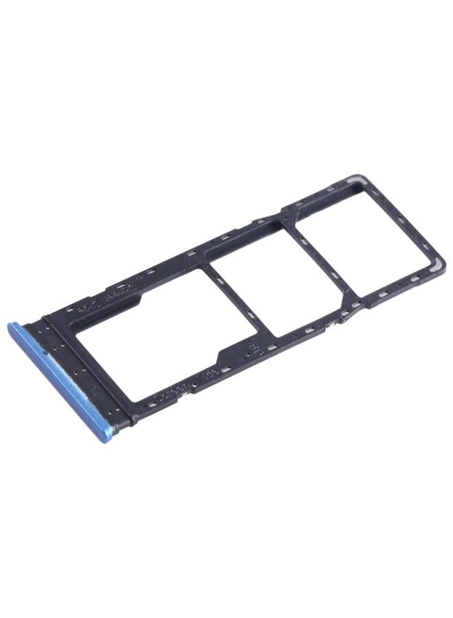 erorex For Tecno Pova Neo SIM Card Tray + SIM Card Tray + Micro SD Card Tray (Blue) - Image 2