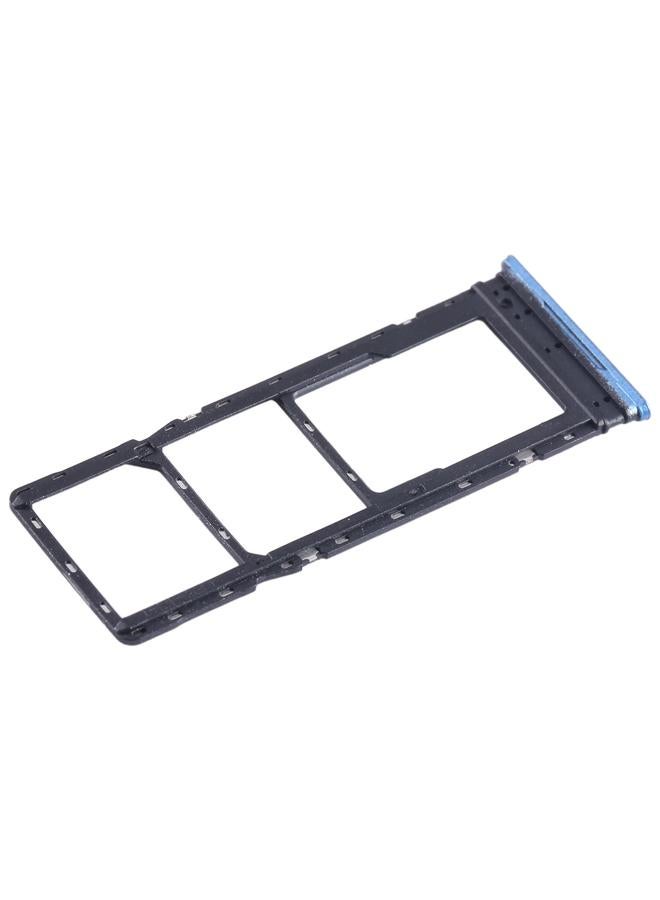 erorex For Tecno Pova Neo SIM Card Tray + SIM Card Tray + Micro SD Card Tray (Blue) - Image 3
