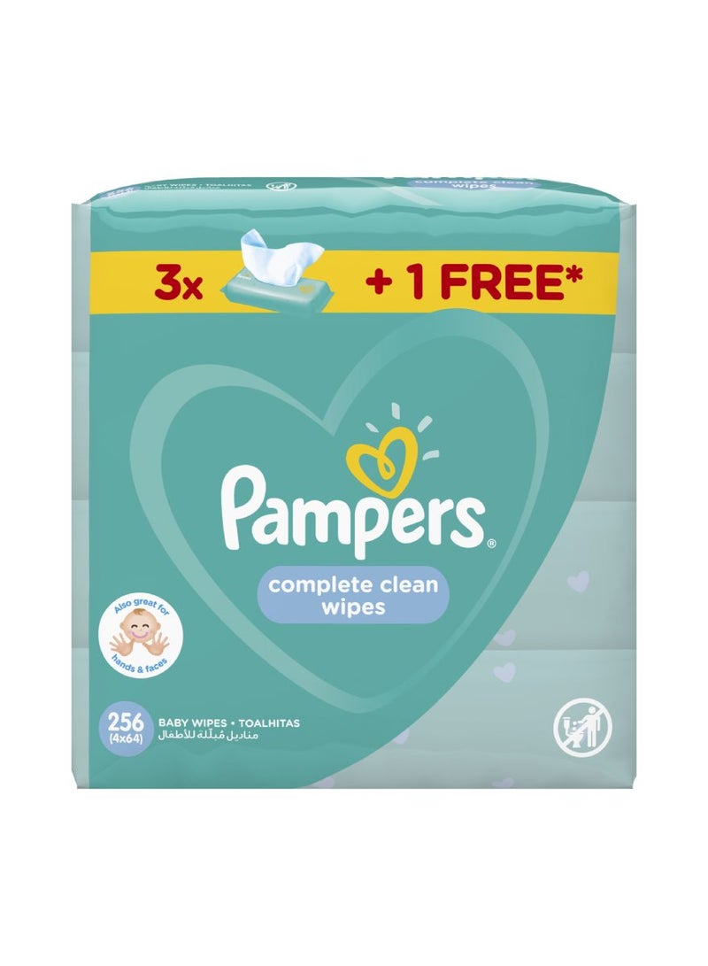Pampers Wipes Complete Clean - 3 plus 1 free - Image 2