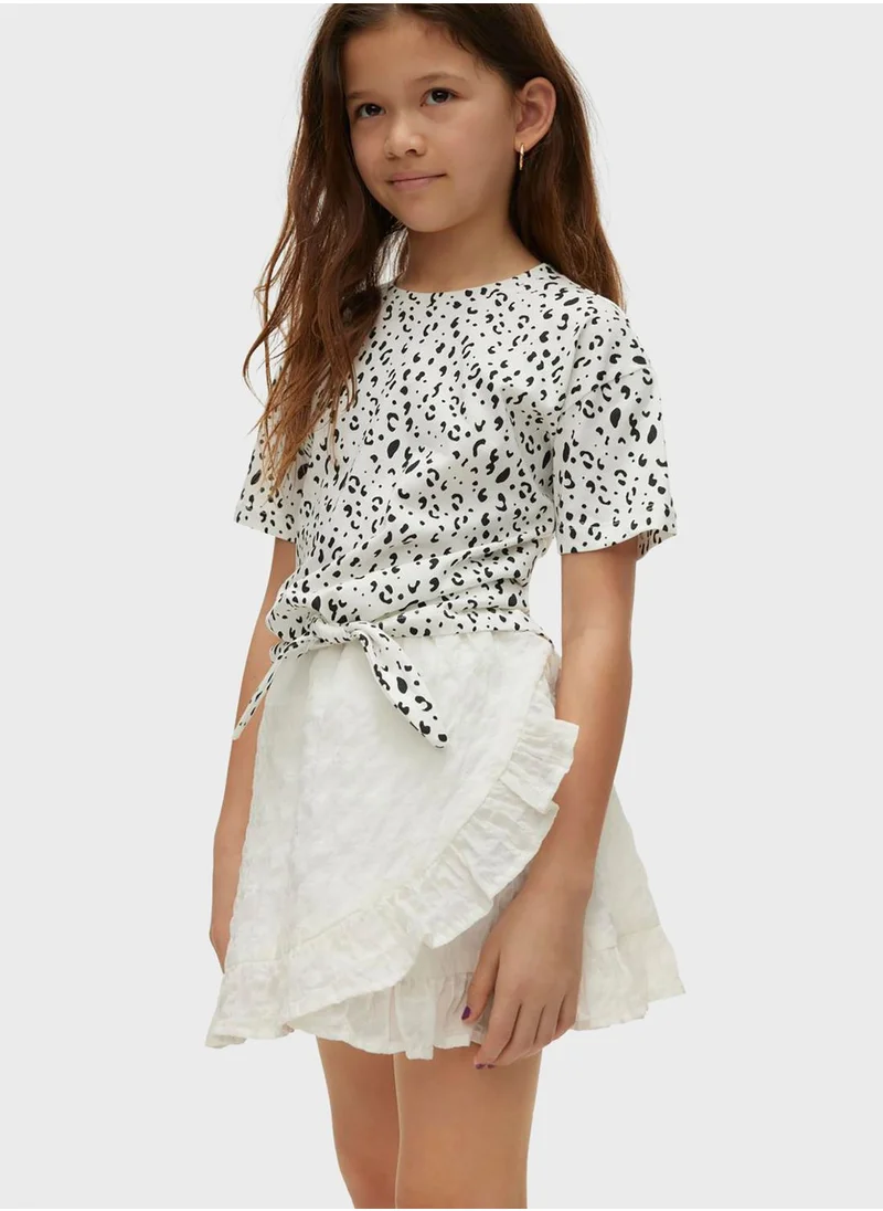 Vero Moda Girl Printed Knot Top