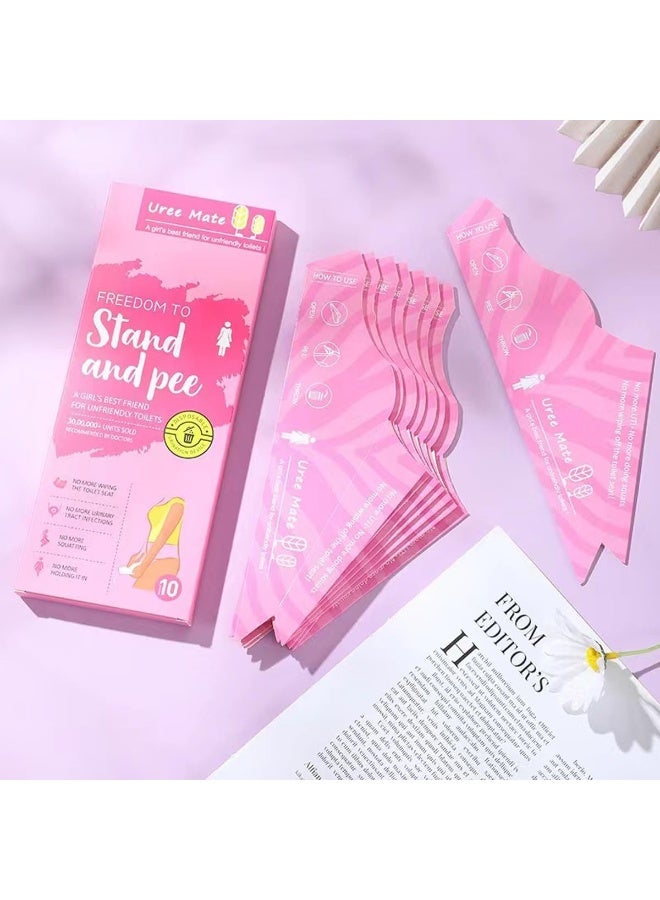 20PC Disposable Pee Funnel for Women, Portable Female Urinal Urination Device, Girl Pee Cup for Standing Up, Pee Funnel for Women Travel, Suitable for Travel, Camping, Hiking, Festivals, and Parties - Image 3