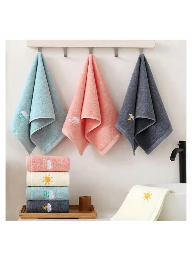 4 أكياس من مناشف اليد القطنية، لينة للغاية وممتصة للاستحمام، اليدين، الوجه، الجيم وسبا، سيزي 74*34 سم - Image 2